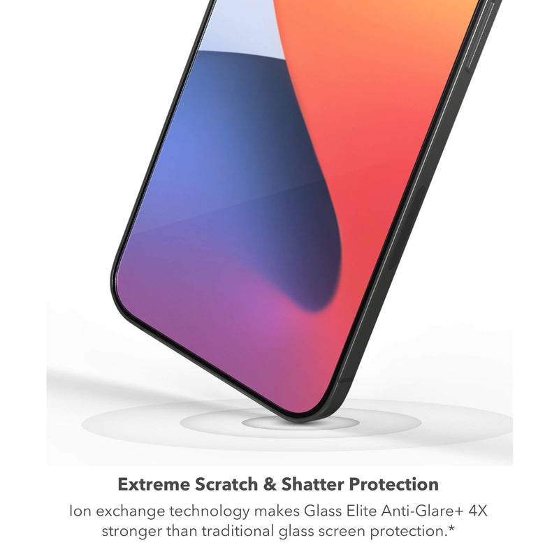  [AUSTRALIA] - ZAGG InvisibleShield Glass Elite Anti-Glare Plus - Blocks Glare from your device - Made for New iPhone 6.1" 2020/11/XR iPhone 12 Pro