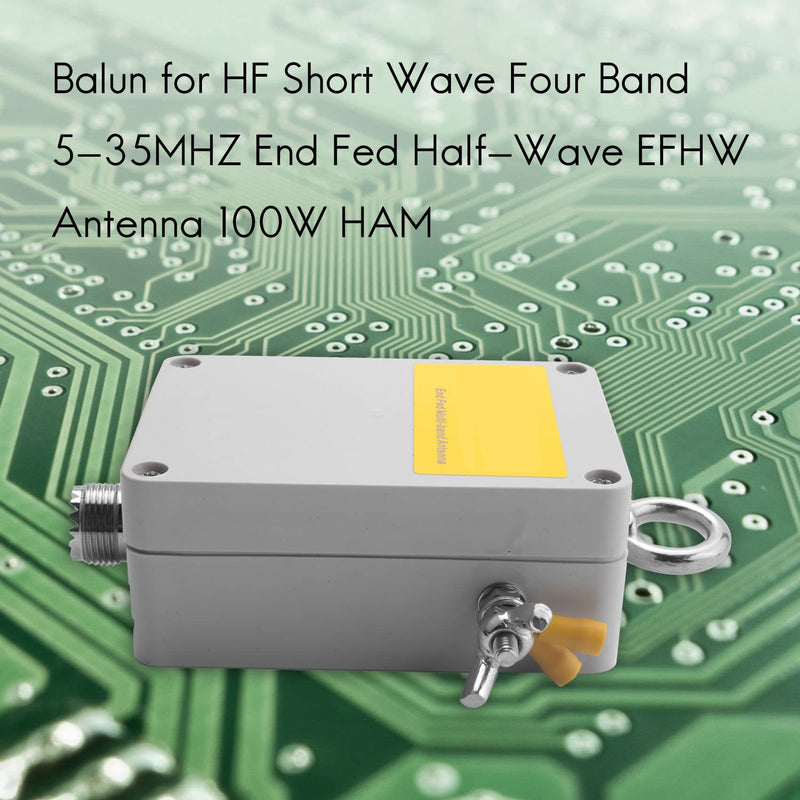  [AUSTRALIA] - Bruafsir 1:49-49:1 Balun for HF Short Wave Four Band 5-35MHZ End Fed Half-Wave EFHW Antenna 100W HAM