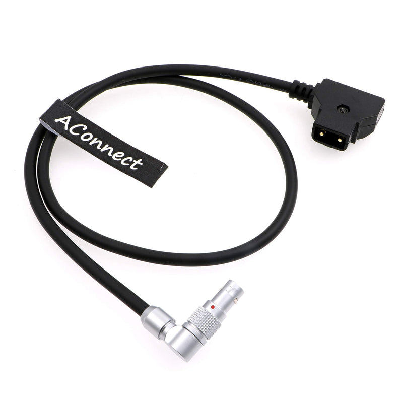  [AUSTRALIA] - AConnect Rotatable Right Angle 4 Pin Male to D-Tap Power Cable for Zacuto Kameleon EVF 18in/45cm