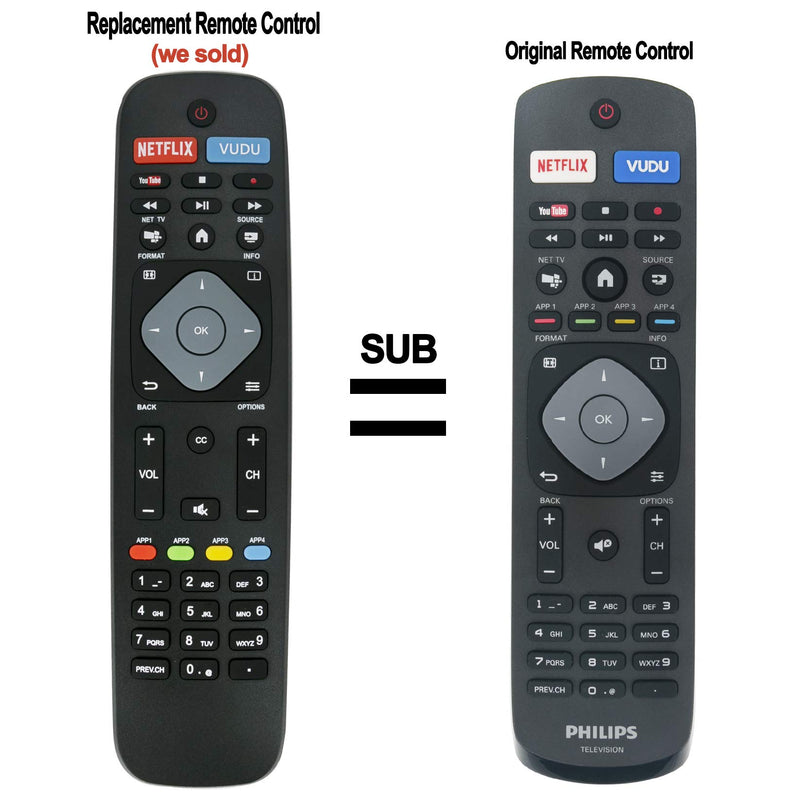 New URMT42JHG005 Remote Control fit for Philips Smart LED HDTV 65PFL8900/F7 65PFL7900/F7 55PFL7900/F7 49PFL7900/F7 55PFL4901/F7 50PFL4901/F7 43PFL4901/F7 40PFL4901/F7 32PFL4901/F7 55PFL6900/F7A - LeoForward Australia