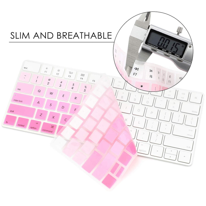  [AUSTRALIA] - Allinside Ombre Pink Cover for Apple Magic Keyboard (MLA22LL/A) with US Layout Magic Keyboard (MLA22LL/A A1644) 06 Ombre Pink