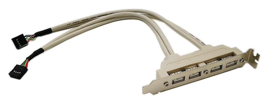  [AUSTRALIA] - zdyCGTime Motherboard 4 Ports USB 2.0 Hubs Expansion Rear Panel Header Bracket