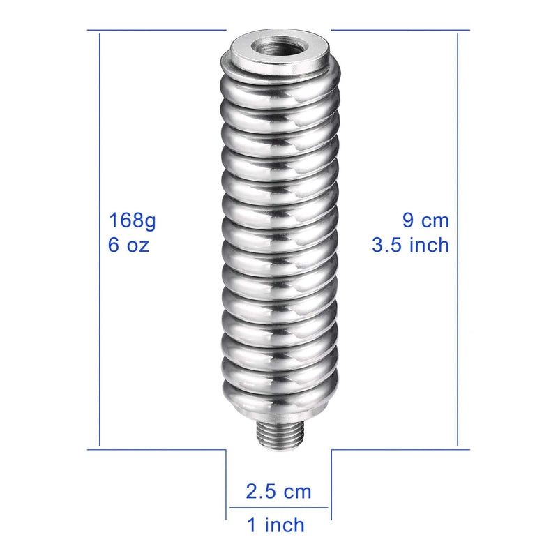  [AUSTRALIA] - Bingfu CB Antenna Spring Heavy Duty Stainless Steel CB Radio Antenna Spring Compatible with Vehicle Truck Van RV Motorhome Matine Boat Mobile CB Radio Antenna Mount Up to 60" Long 3/8" 24 Thread