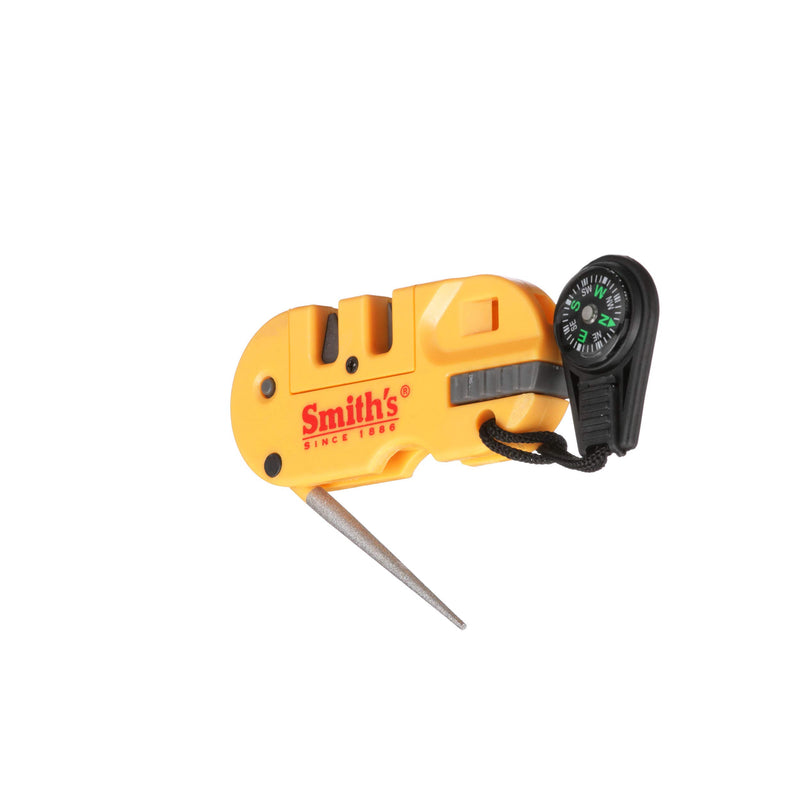 Smith's - S-50364 50364 Pocket Pal X2 Sharpener & Outdoors Tool Yellow - LeoForward Australia