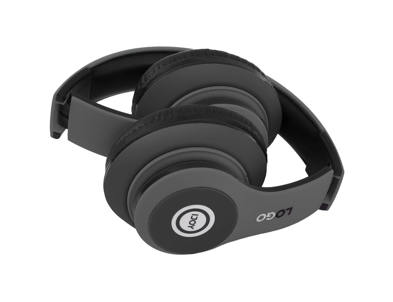  [AUSTRALIA] - iJoy Matte Finish Premium Rechargeable Wireless Headphones Bluetooth Over Ear Headphones Foldable Headset with Mic (Stealth) Stealth
