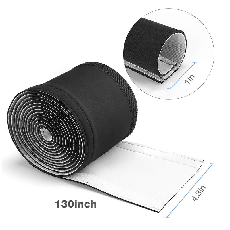  [AUSTRALIA] - JOTO 10.83ft Cable Management Sleeve Bundle with JOTO 15ft - 1/2 inch Cord Protector Wire Loom Tubing Cable Sleeve
