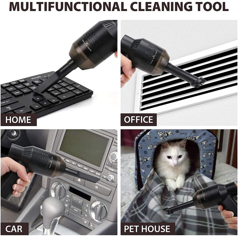  [AUSTRALIA] - Honlibey Upgraded Mini Keyboard Vacuum,Tiny Cordless Computer Vacuum Cleaner Electronics Laptop Vacuum, USB Rechargeable Tiny Vacuum Dust Kit for Desktop, PC, Sofa, Car, Pet House