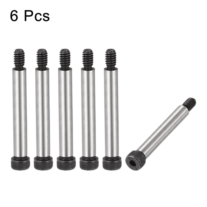  [AUSTRALIA] - uxcell Alloy Steel Hexagon Socket Head Shoulder Screws Bolts, 2" Shoulder Length, 5/16" Shoulder Dia, 1/4-20 Thread, 6pcs 2" x 5/16"