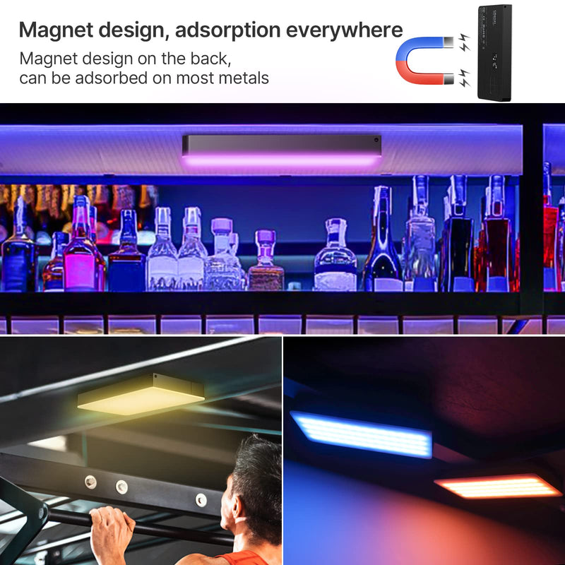  [AUSTRALIA] - ULANZI PL-01 RGB Video Light, Portable RGB Camera Light with 4000mAh Battery, 360° Color 20 Light Effects, CRI≥95 2500-9000K LED Panel DSLR Photography Lighting for YouTube, Video Conference, Vlogging 7" Video Light