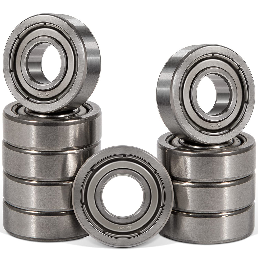  [AUSTRALIA] - 10 Pack R8ZZ Premium Double Metal Shielded Bearings 1/2 x 1-1/8 x 5/16 Inch Stable Performance and Cost Effective, Deep Groove Ball Bearings