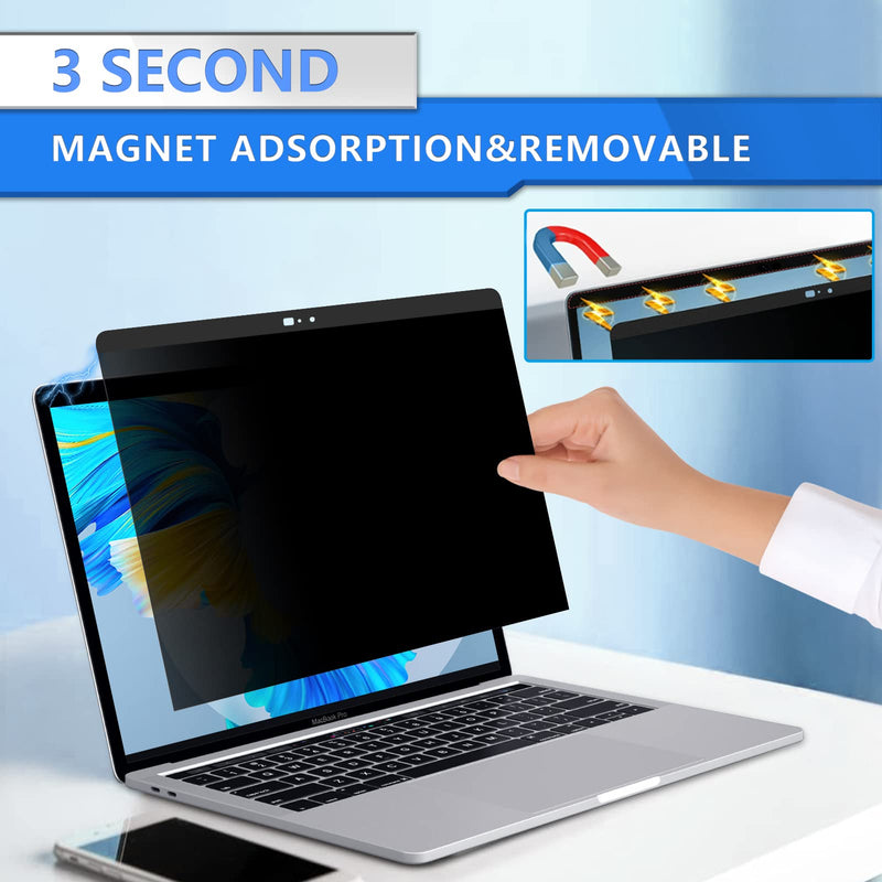  [AUSTRALIA] - Privacy Screen MacBook Air 13 Inch (2010-2017), Magnetic Removable Screen Filters Anti-Peeping, Anti Blue Light and Anti Glare Privacy Screen for Macbook Air 13 inch Model (A1369, A1466) MacBook Air 13 inch（2010-2017） Black