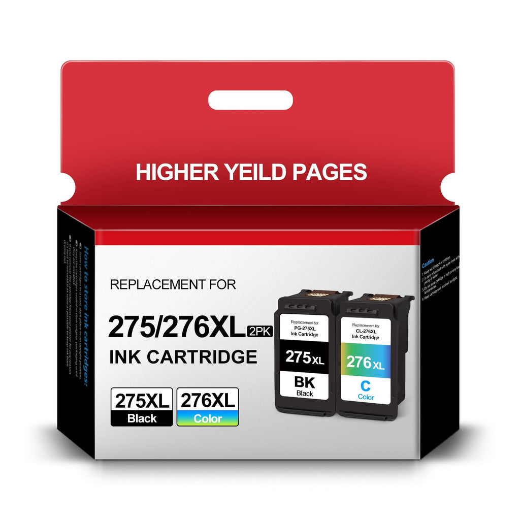  [AUSTRALIA] - 275XL 276XL Ink Cartridge for Canon Ink 275 and 276 Printer Ink PG-275 CL-276 XL Combo Pack to Canon PIXMA TS3522 TR4720 TS3520 TS3500 TR4700 TS3500 Series Printers
