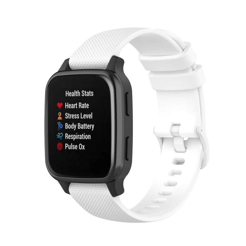  [AUSTRALIA] - TenCloud 6-Pack Bands Compatible with Garmin Venu SQ 20mm Wrist Strap Quick Release Waterproof Soft Silicone Band for Venu Sq Music GPS Smartwatch
