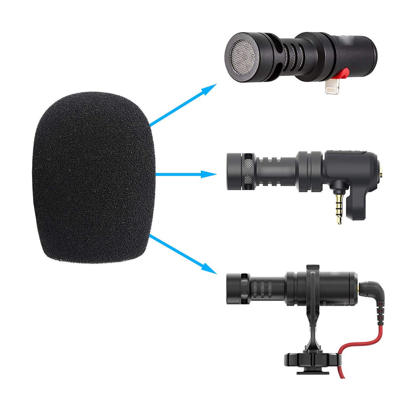  [AUSTRALIA] - YOUSHARES VideoMicro Windscreen Foam Filter - Wind Shield Deadcat Fits Rode VideoMic Me Me-L Compact Microphone (2 Pack)