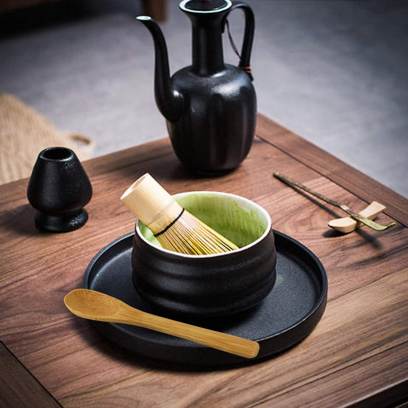  [AUSTRALIA] - Bskifnn 4PC Japanese Matcha Tea Whisk Set - Matcha Whisk,Tea Spoon,Traditional Scoop, Tea Strainer Perfect Set to Beginners