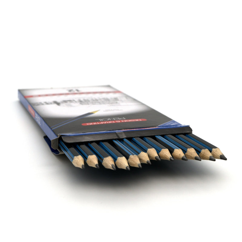  [AUSTRALIA] - Emraw Pre Sharpened Drawing Sketching B Pencil Set (HB, 2B, 4B, 6B, 7B, 8B), Pack of 24 Premium Wood Cased Graphite Art Pencils for Beginners & Professional Artists, Adults & Kids