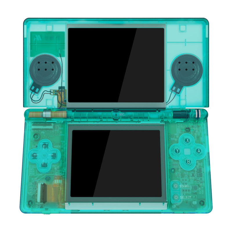  [AUSTRALIA] - eXtremeRate Emerald Green Replacement Full Housing Shell for Nintendo DS Lite, Custom Handheld Console Case Cover with Buttons, Screen Lens for Nintendo DS Lite NDSL - Console NOT Included