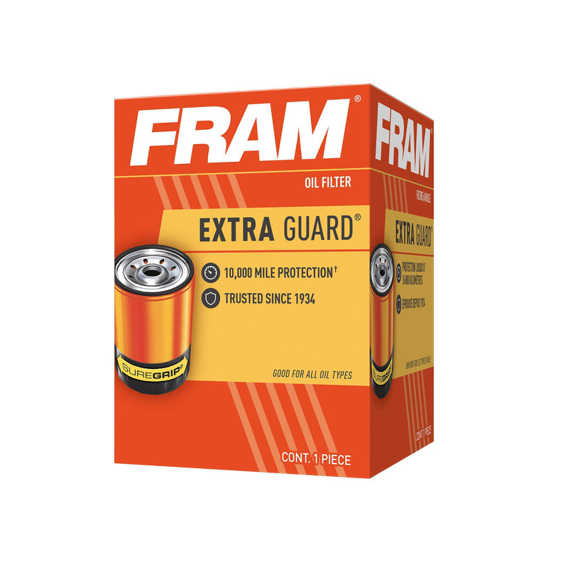 Fram Extra Guard PH8A, 10K Mile Change Interval Spin-On Oil Filter, 0.95 - LeoForward Australia