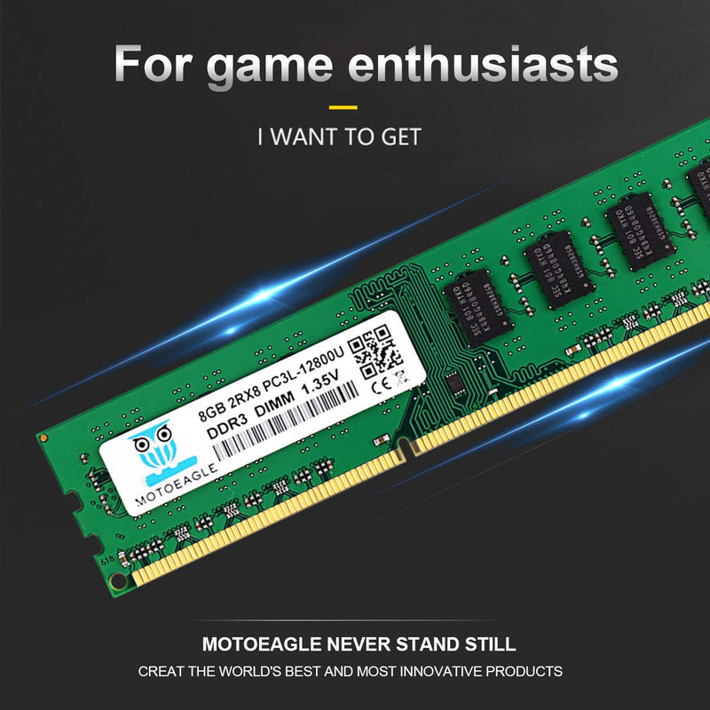  [AUSTRALIA] - DDR3L-1600 UDIMM 16GB Kit (2x8GB) 2Rx8 PC3 PC3L-12800U 8GB 240 Pin Non ECC Unbuffered 1.35V/1.5V CL11 Dual Rank Desktop Memory Ram DDR3L 1600MHz DIMM 8GBx2 PC3 12800U - 8GBx2