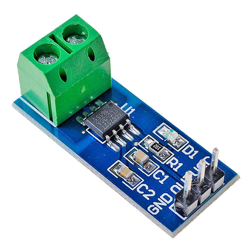  [AUSTRALIA] - ACS712 30A Amp Current Sensor Voltage Sensor Module DC 0-25V Voltage Tester Terminal Sensor for Arduino, Pack of 2 ACS712 30A Amp Current Sensor x2