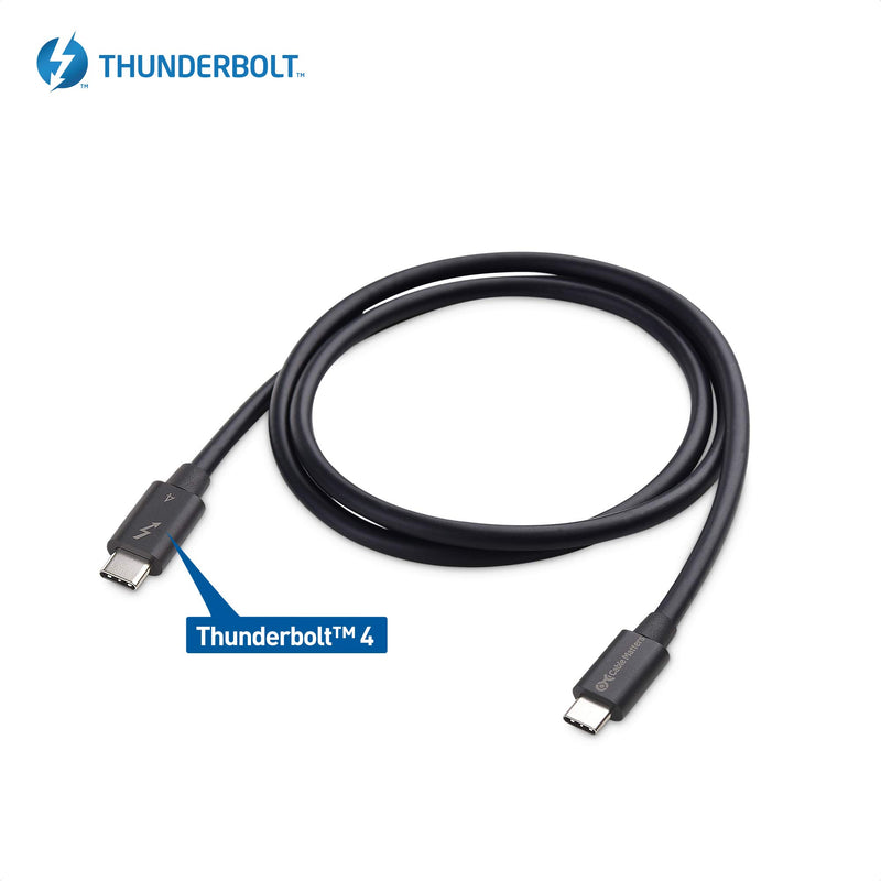 [Intel Certified] Cable Matters 40Gbps USB4 Thunderbolt 4 Cable 2.6ft with 8K Video and 100W Charging - 0.8m - Backwards Compatible with Thunderbolt 3 Cable and USB-C 2.6 Feet - LeoForward Australia