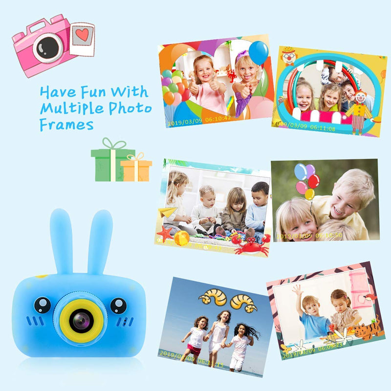  [AUSTRALIA] - Diswoee&Diswoe Upgrade Kids Camera, Christmas Birthday Gifts for Boys Age 3-9, HD Digital Video Cameras for Toddler, Portable Toy for 3 4 5 6 7 8 Year Old Boy-Blue