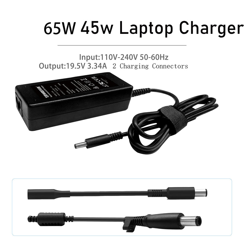  [AUSTRALIA] - Powbcsic 65W 45W Laptop Charger for Dell Inspiron 15-3000 15-5000 15-7000 11-3000 13-5000 13-7000 17-5000 XPS 13 Series 5559 5558 5755 5758 la65ns2-01 Power Supply Cord