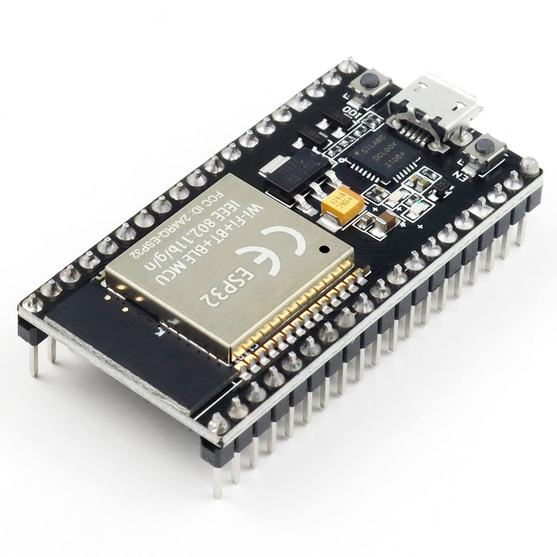  [AUSTRALIA] - KeeYees ESP32S ESP32 Development Board 2.4 GHz Dual Core WLAN WiFi + Bluetooth 2-in-1 Microcontroller ESP-WROOM-32 Chip for Arduino (38PIN Narrow Version, 2PCS)