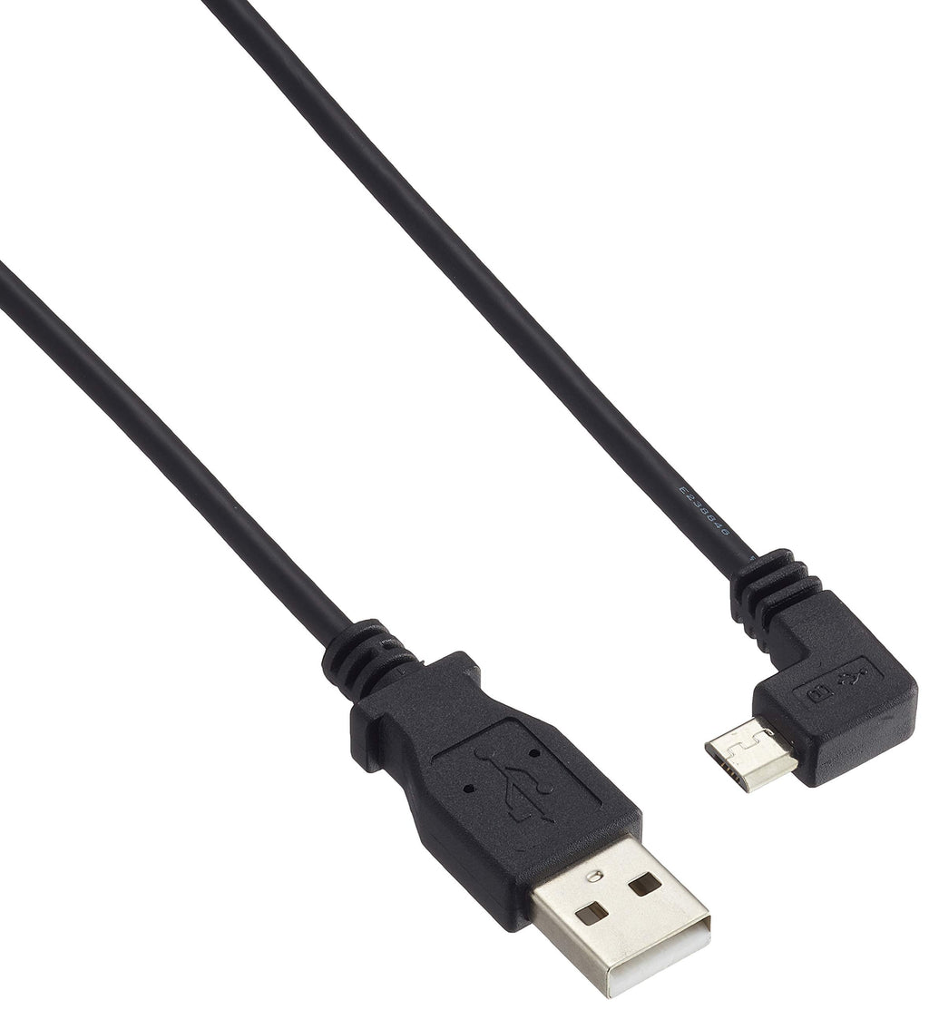  [AUSTRALIA] - StarTech.com Right Angle Micro USB Cable – 1 ft / 0.5m – 90 degree – USB Cord – USB Charger Cable – USB to Micro USB Cable (USBAUB50CMRA) 1.5ft / 45cm Right Angled Connector