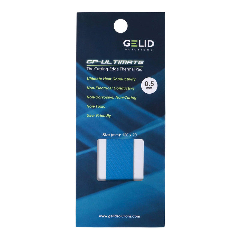 GELID SOLUTIONS GP-Ultimate 120×20x 0.5mm Thermal PAD Single Pack (TP-GP04-R-A) 120x20x0.5 - LeoForward Australia