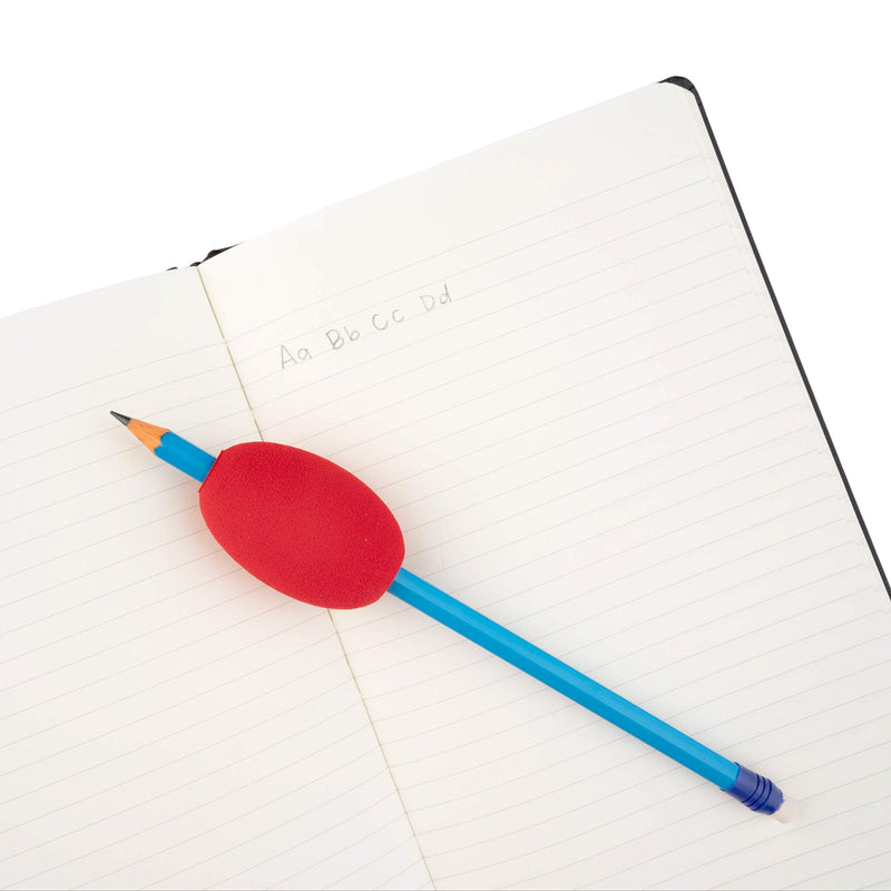  [AUSTRALIA] - Basic Goods Pencil Pen Stylus Foam Egg Grips | Ergonomic Writing Aid Trainer for Cushion and Comfort Handwriting | Kids and Adults