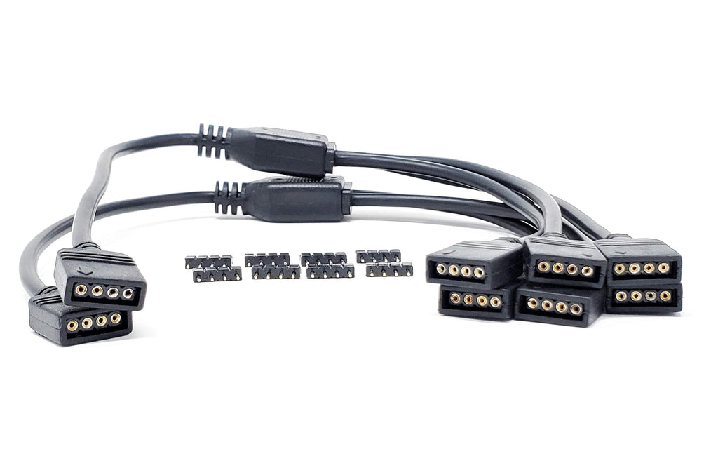  [AUSTRALIA] - Micro Connectors 1 to 3 RGB Splitter 50 cm Cable/ 2-Pack (F04-RGB0350-2P)