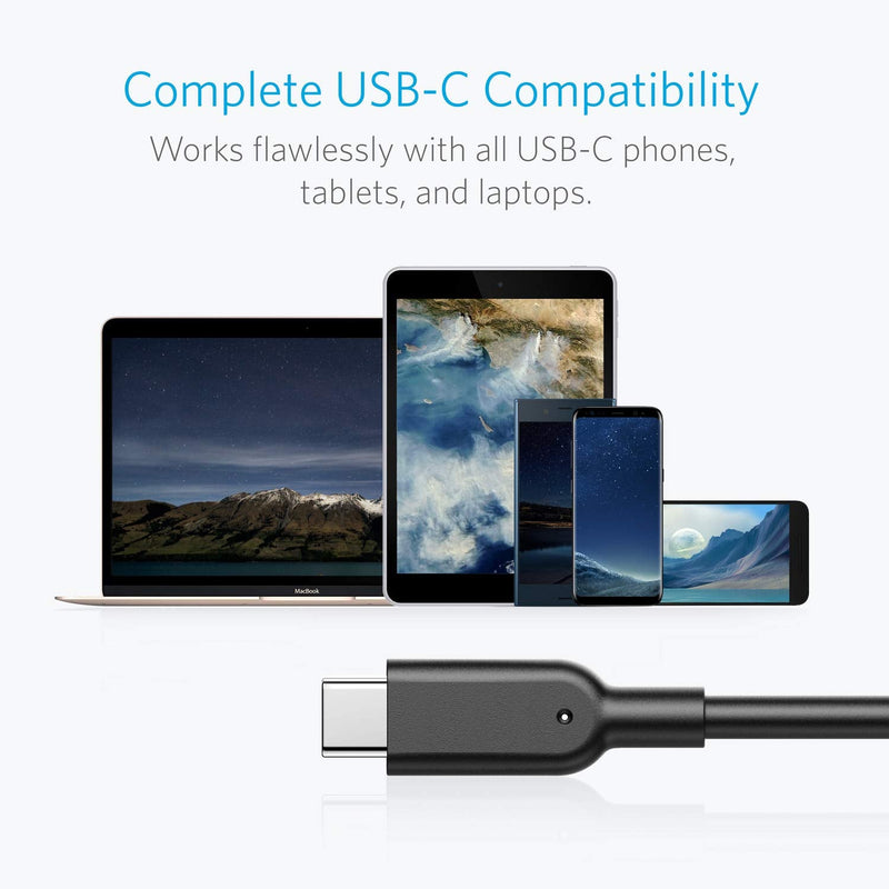  [AUSTRALIA] - Anker Powerline II USB-C to USB 3.1 Cable 0.9 m USB C USB A Male Black – USB Cables (0.9 m, USB C, USB A, 3.1 (3.1 Gen 2), 10000 Mbps, Black)