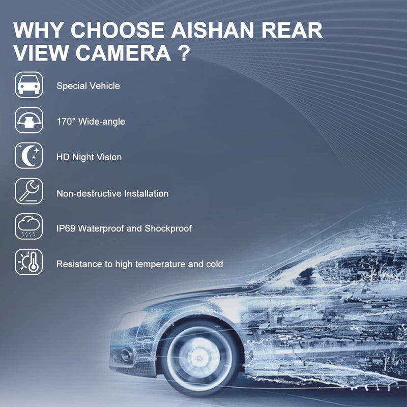  [AUSTRALIA] - AISHAN Rear View Backup Camera Parking Assist Camera Compatible with 2014-2017 Honda Accord Sedan Replace# 39530-T2A-A31, 39530-T2A-U110-M2