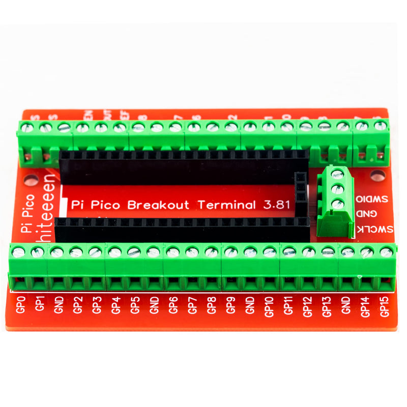  [AUSTRALIA] - risingsaplings RSP pi pico io Breakout Board 2.54mm Male Female or 3.81mm Terminal for Raspberry pi pico (3.81 Terminal (1pcs)) 3.81 Terminal (1pcs)