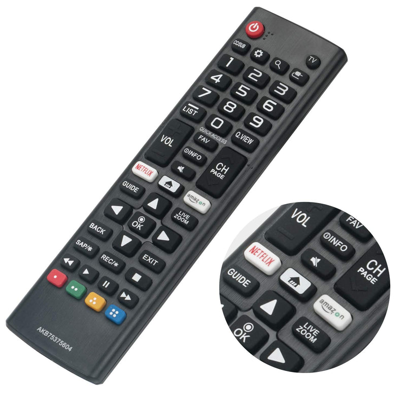 New Remote Control fit for LG TV 4K HDR Smart LED UHD TV 50UK6090PUA 49UK6090PUA 43UK6090PUA 55UK6090PUA 60UK6090PUA 65UK6090PUA UK6090PUA 32LK540BBUA 32LK540BPUA 43LK5400BUA 43LK5400PUA 49LK5400BUA - LeoForward Australia