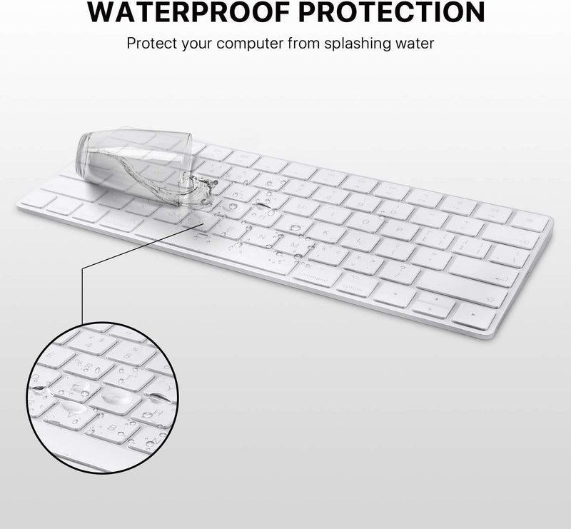 EooCoo Magic Keyboard Cover Skin Protector, Fit for iMac Magic Keyboard MLA22LL/A A1644 - Clear TPU - LeoForward Australia