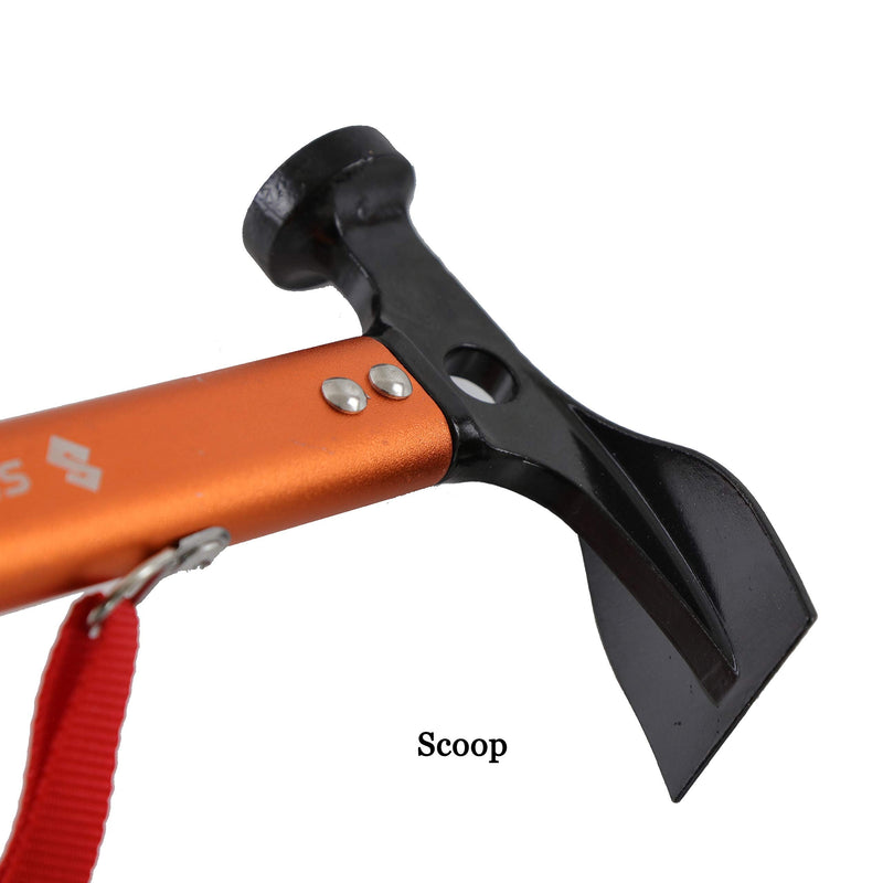  [AUSTRALIA] - Sutekus Peg Hammer Tent Stake Hammer Wedge Hammer Camping Hammer Lightweight Tent Stake Remover For Outdoor Mountaineering Tourism Camping (Orange) Orange