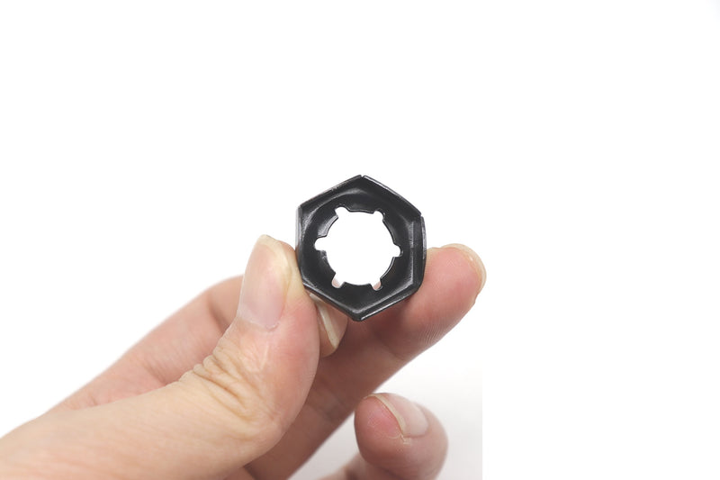  [AUSTRALIA] - Pushnuts Kit, cSeao 105pcs Black Push On Lock Nuts Assortment Kit, M6/ M8/ M10/ M12/ M14 M6/ M8/ M10/ M12/ M14 Black Reverse 105pcs
