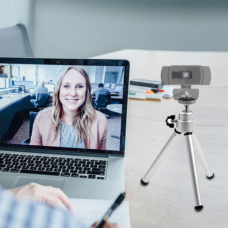 Lightweight Mini Tripod for Webcam, NexiGo Upgraded Extendable Tripod Stand, Compatible with Logitech Webcam C920 C922 C930e C920x Brio, for Vlogging, Live Streaming, Zoom Meeting (2 Pack) 2 Pack - LeoForward Australia