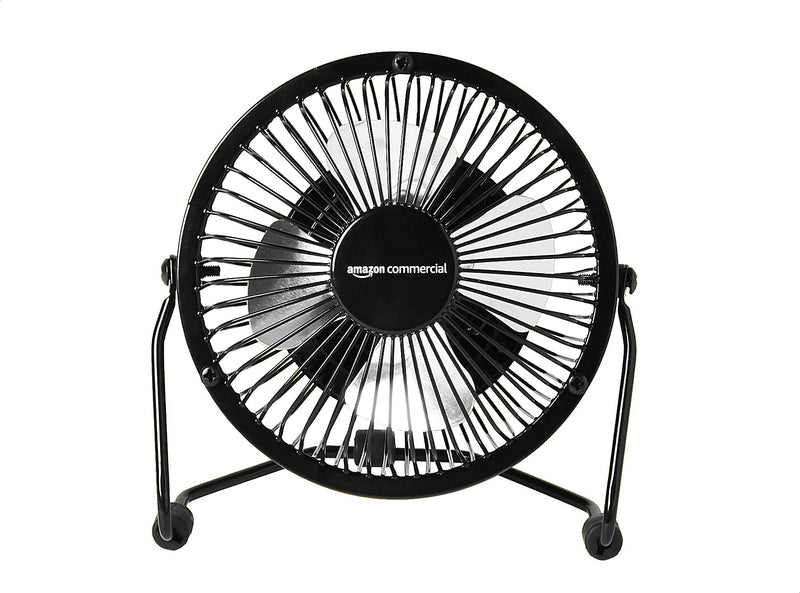 AmazonCommercial 4-Inch Table Fan with Power Adapter and USB Cable 4" - LeoForward Australia