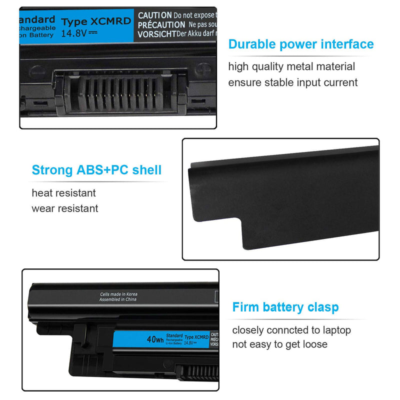  [AUSTRALIA] - 40Wh XCMRD 14.8V Battery for Dell Inspiron 15 3000 Series 3542 3543 3521 3537 3531 3541 17 3721 3737 15R 5537 5521 17R 5737 5721 14 3421 3437 3443 14R 5421 Latitude 3540 3440 P28F P40F FW1MN 4WY7C