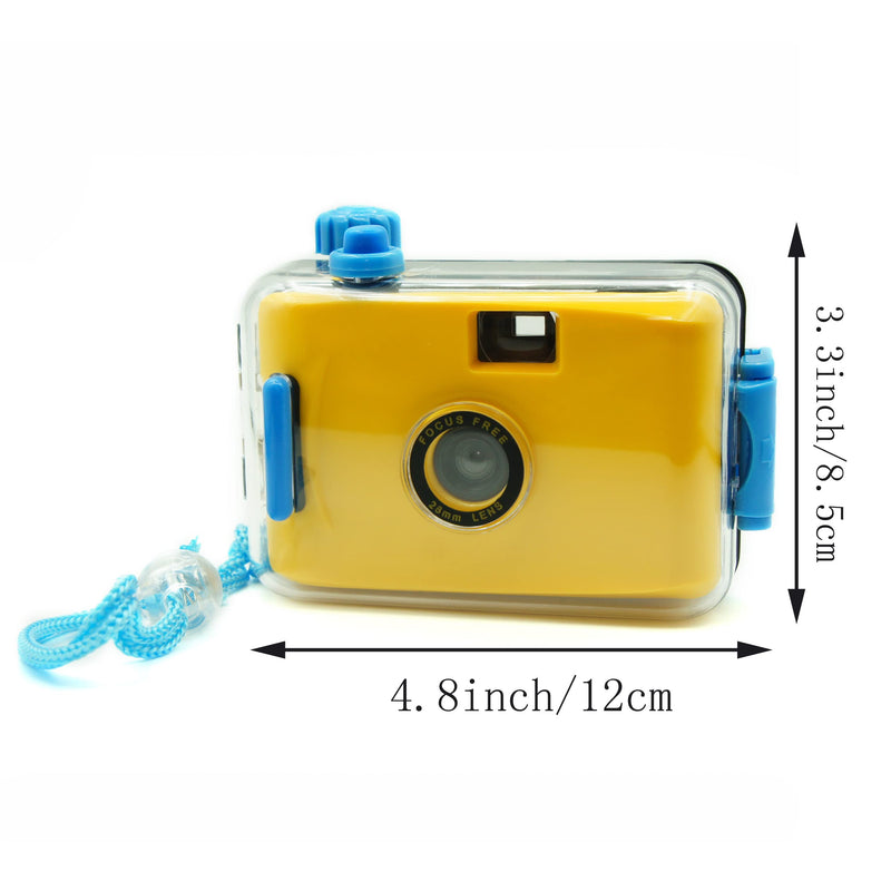  [AUSTRALIA] - Generic Film Camera,135Film Camera,Use 35mm Film,Reusable(Yellow) yellow