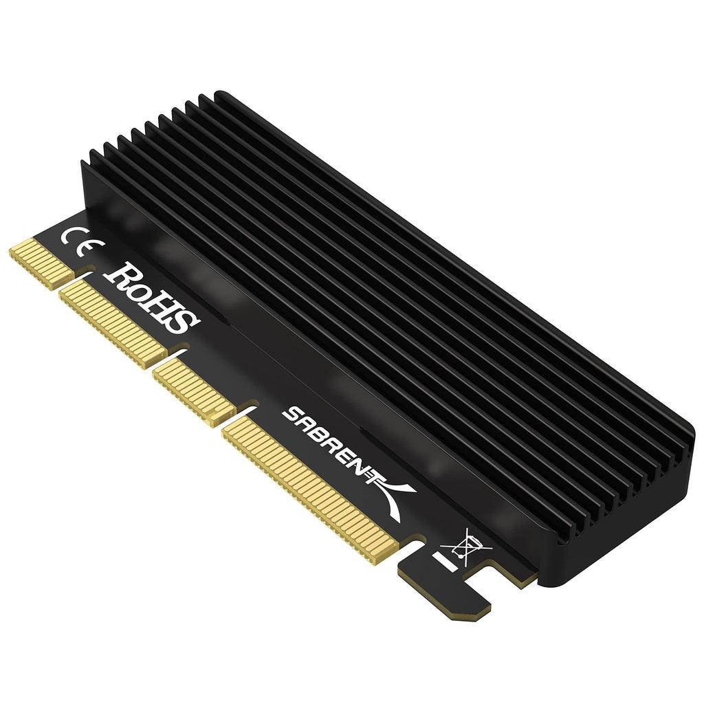  [AUSTRALIA] - SABRENT NVMe M.2 SSD to PCIe X16/X8/X4 Card with Aluminum Heat Sink (EC-PCIE) Black