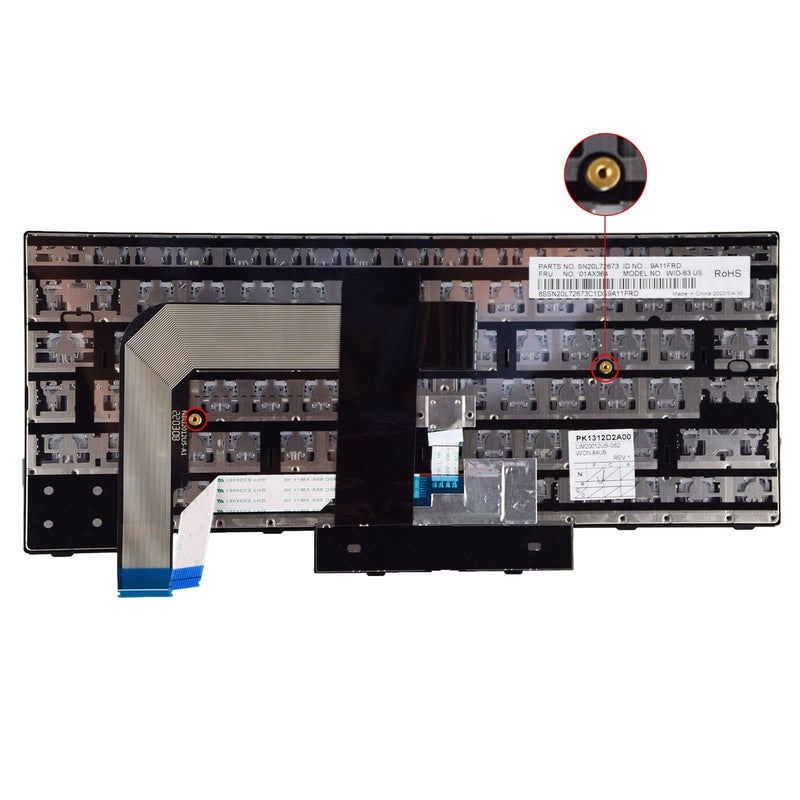  [AUSTRALIA] - TLBTEK Laptop Keyboard Replacement Compatible with Lenovo IBM Thinkpad T470 T480 A475 A485 Series without Backlight