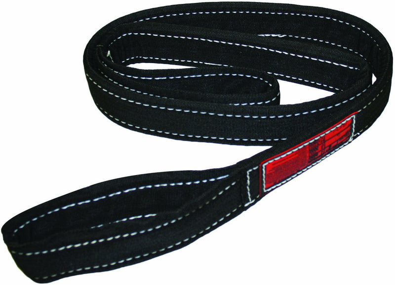  [AUSTRALIA] - Stren Flex EET2-902CW-4 Type 4 Heavy Duty Nylon Twisted Eye and Eye Completely Wrapped Web Sling, 2 Ply, 6400 lbs Vertical Load Capacity, 4' Length x 2" Width, Yellow