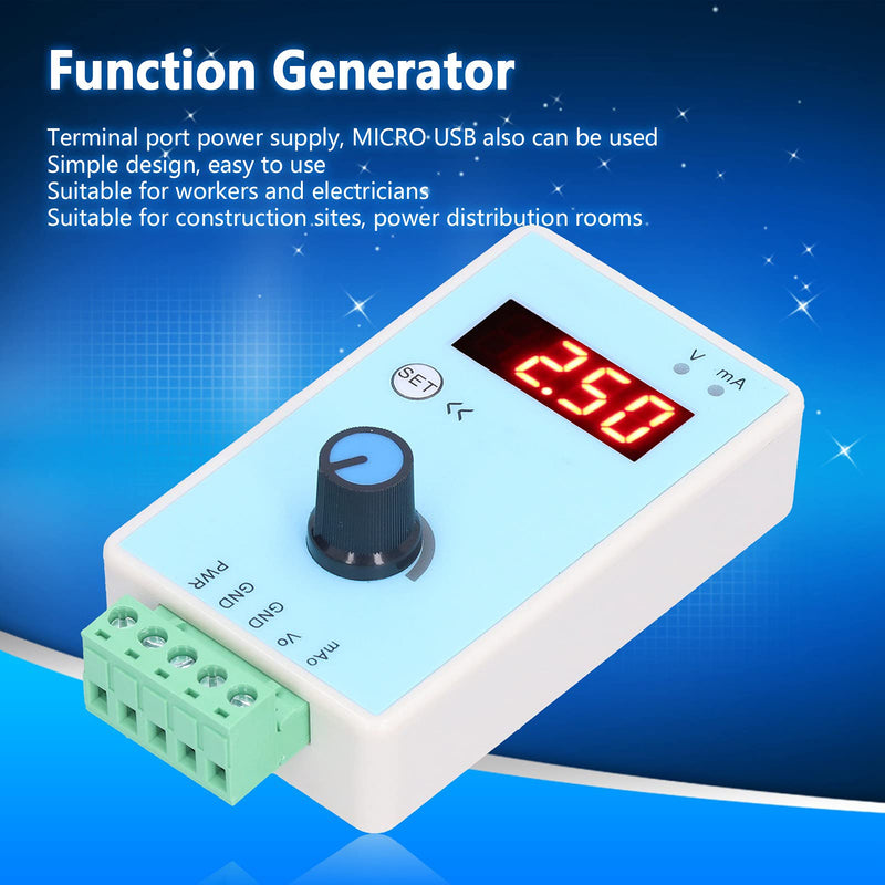  [AUSTRALIA] - Digital Signal Generator Handheld Analog Output Digital Signal Generator 0‑10V/2‑10V 0‑20MA/4‑20MA Function Generator Signal Sources Output