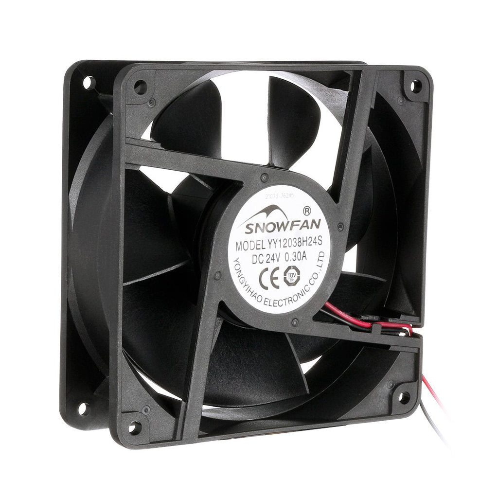  [AUSTRALIA] - uxcell 120mm x 38mm 24V DC 12cm Industrial Cooling Fan 115 CFM High Airflow Long Life Sleeve Bearing