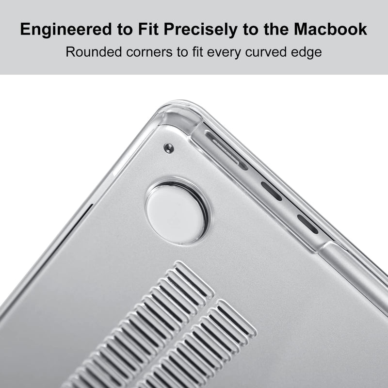  [AUSTRALIA] - EooCoo Compatible with New MacBook Air 15 inch Case 2023 Release A2941 M2 Chip with 15.3 Retina Display & Touch ID, Plastic Hard Shell Case &Keyboard Skin&Camera Cover&Type C Adapter, Crystal Clear
