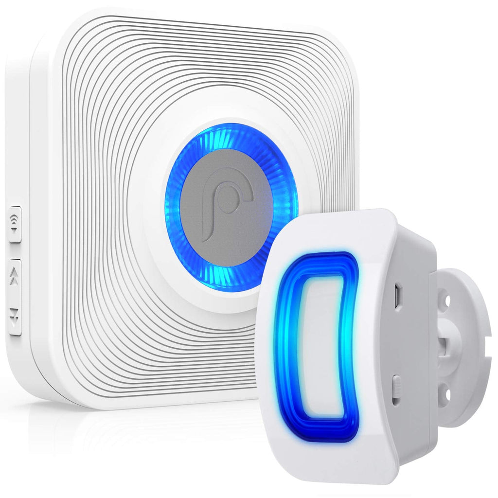  [AUSTRALIA] - Fosmon WaveLink 51005HOM Wireless Home Security Driveway Alarm, Motion Sensor Detect Alert, Store Door Entry Chime Doorbell (500 Feet, 58 Tunes, 5 Volume Levels, LED Indicators) 1 Motion Detector